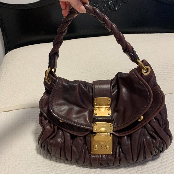 Mui Mui Brown leather bag - Picture 7 of 7